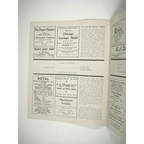 The Red Mill Paper Mill Playhouse Theatre Program 1948 NJ Macollum Greenwell - Picture 5 of 6